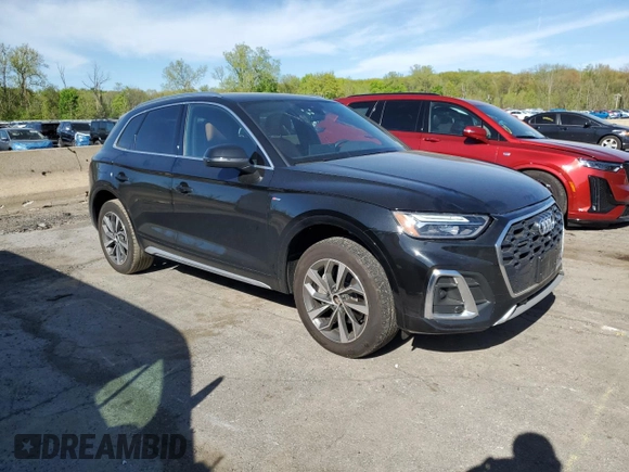2023 Audi Q5 S line Premium z VIN WA1GAAFY7P2128954, wystawiony jako Copart lot #54409995 z przebiegiem 25 489 mil mil oraz Szkoda całkowita • Salvage title. Historia ofert i sprzedaży dostępna na DreamBid. Obrazek 4.