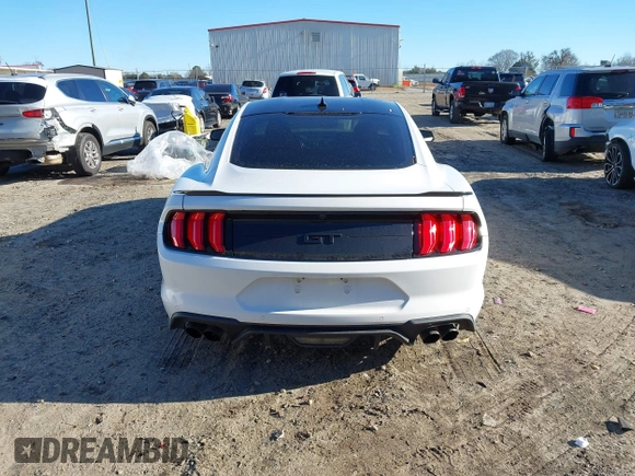 2022 Ford Mustang GT with VIN 1FA6P8CF3N5107922, listed as a IAAI auction lot 41268928 with 43,755 mi miles and . Bid and sale history available at DreamBid. Image 17.