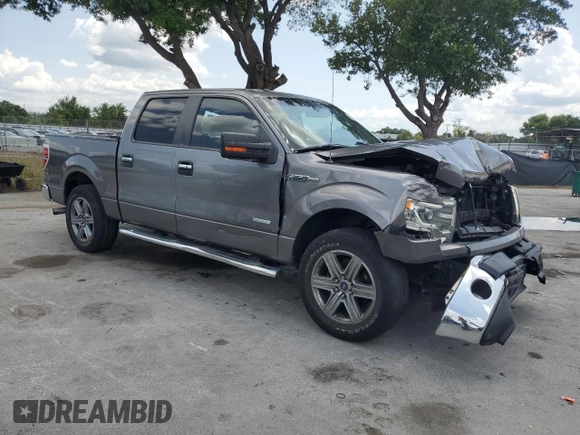 2014 Ford F-150 XL with VIN 1FTFW1CTXEKF32078, listed as a Copart auction lot 55669135 with 144,521 mi miles and Salvage title. Bid and sale history available at DreamBid. Image 4.