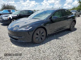 2025 Tesla Model 3 Long Range with VIN 5YJ3E1EA8SF984931, listed as a Copart auction lot 61259345 with 2,248 mi miles and Salvage title. Bid and sale history available at DreamBid. Image 1.