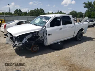 2017 Ram 1500 Lone Star Silver with VIN 1C6RR6LT9HS747674, listed as a Copart auction lot 63375385 with 96,552 mi miles and Salvage title. Bid and sale history available at DreamBid. Image 1.