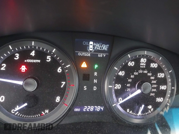 2010 Lexus ES with VIN JTHBK1EG2A2401553, listed as a IAAI auction lot 41924065 with 228,784 mi miles. Bid and sale history available at carsss.com. Image 7.