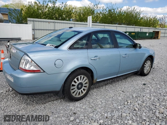 2009 Mercury Sable with VIN 1MEHM40W69G611172, listed as a Copart auction lot 55796535 with 92,137 mi miles and Salvage title. Bid and sale history available at DreamBid. Image 3.
