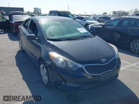 2015 Kia Forte LX with VIN KNAFK4A64F5361917, listed as a IAAI auction lot 42002697 with 110,943 mi miles. Bid and sale history available at carsss.com. Image 1.