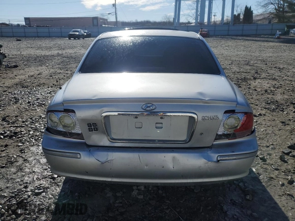 2005 Hyundai Sonata GLS with VIN KMHWF35H25A210105, listed as a Copart auction lot 47870105 with 143,002 mi miles and Salvage Title. Bid and sale history available at carsss.com. Image 6.