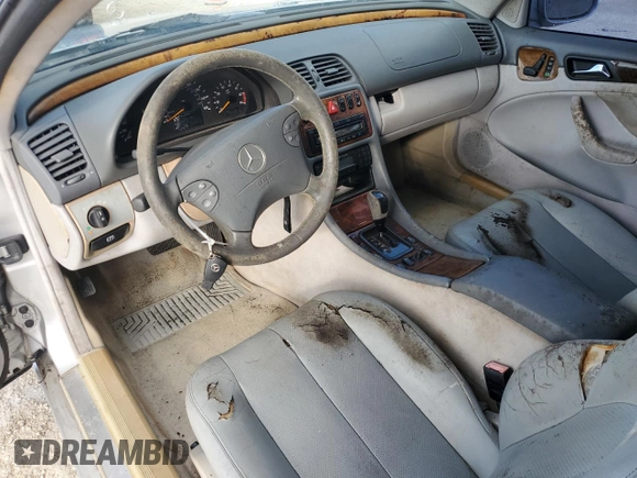 2003 Mercedes-Benz CLK 320 with VIN WDBLK65GX3T137352, listed as a Copart auction lot 77494384 with Not Provided miles and Non Repairable. Bid and sale history available at DreamBid. Image 8.
