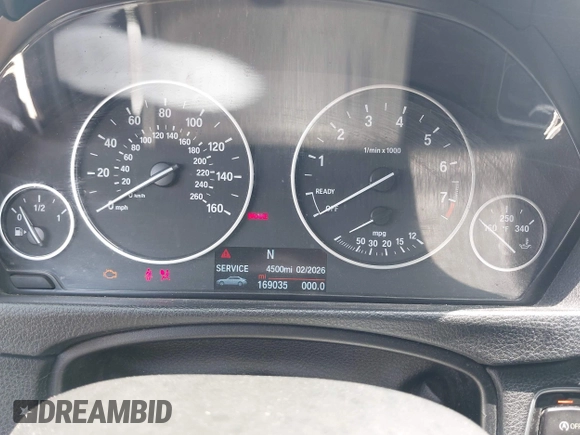 2014 BMW 3 Series 328i with VIN WBA3C1C52EK110753, listed as a IAAI auction lot 42444129 with 169,035 mi miles and . Bid and sale history available at DreamBid. Image 7.