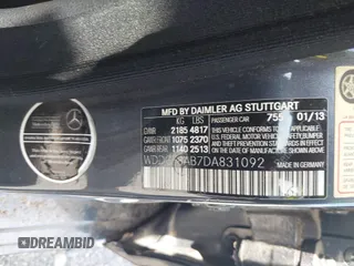 2013 Mercedes-Benz C 300 Sport with VIN WDDGF8AB7DA831092, listed as a IAAI auction lot 42777007 with Not provided miles and . Bid and sale history available at DreamBid. Image 9.