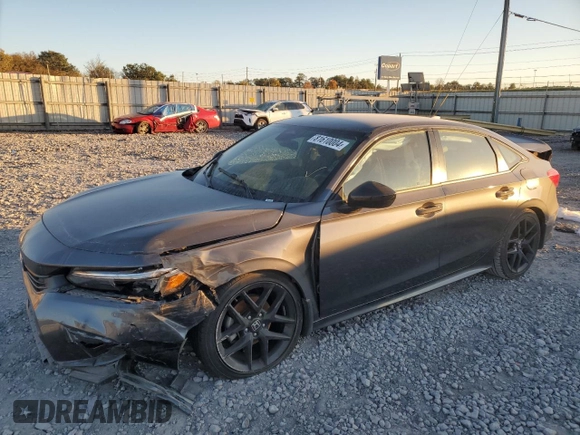 2022 Honda Civic Sedan Sport with VIN 2HGFE2F52NH599384, listed as a Copart auction lot 81610004 with 0 mi miles and Salvage Title. Bid and sale history available at carsss.com. Image 1.
