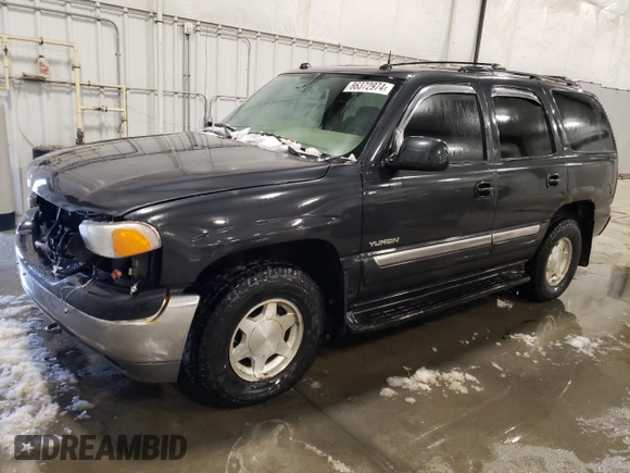 2004 GMC Yukon SLE with VIN 1GKEK13Z44J123899, listed as a Copart auction lot 86372974 with 201,093 mi miles and Salvage Title. Bid and sale history available at carsss.com. Image 1.