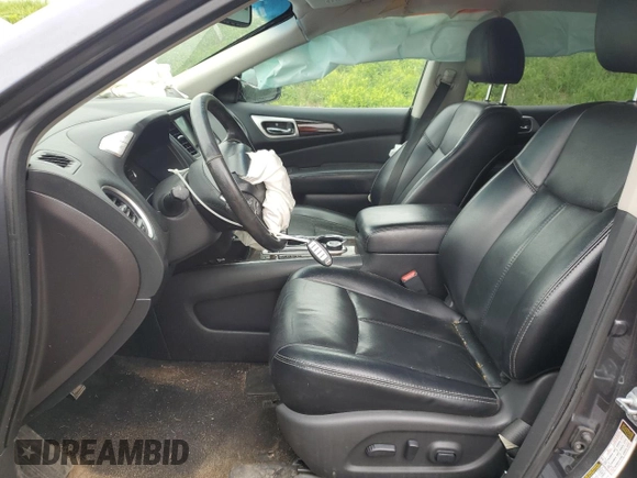 2014 Nissan Pathfinder Platinum with VIN 5N1AR2MM6EC725106, listed as a Copart auction lot 57661525 with 117,993 mi miles and Clean title. Bid and sale history available at DreamBid. Image 7.