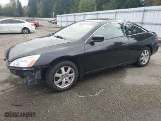 2005 Honda Accord Cpe LX V6 SE with VIN 1HGCM82485A017244, listed as a Copart auction lot 75055174 with 158,654 mi miles and Salvage Title. Bid and sale history available at carsss.com. Image 1.
