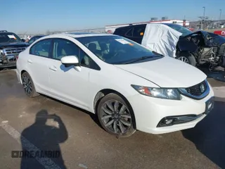 2015 Honda Civic Sedan EX-L with VIN 19XFB2F90FE252613, listed as a IAAI auction lot 41742895 with 88,778 mi miles. Bid and sale history available at carsss.com. Image 1.