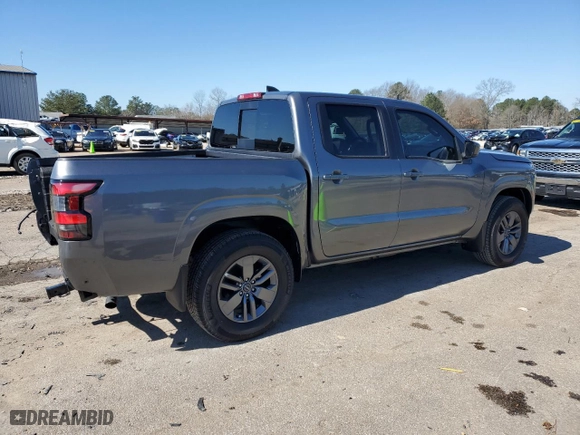 2025 Nissan Frontier SV with VIN 1N6ED1EJ8SN611463, listed as a Copart auction lot 45573665 with 133 mi miles and Salvage Title. Bid and sale history available at carsss.com. Image 3.