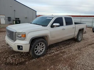 2015 GMC Sierra 1500 Denali with VIN 3GTU2WECXFG163440, listed as a Copart auction lot 43476865 with 129,142 mi miles and Salvage Title. Bid and sale history available at carsss.com. Image 1.