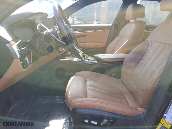 2019 BMW 5 Series 530e iPerformance with VIN WBAJA9C52KB393632, listed as a Copart auction lot 72592244 with 81,120 mi miles and Salvage Title. Bid and sale history available at carsss.com. Image 7.