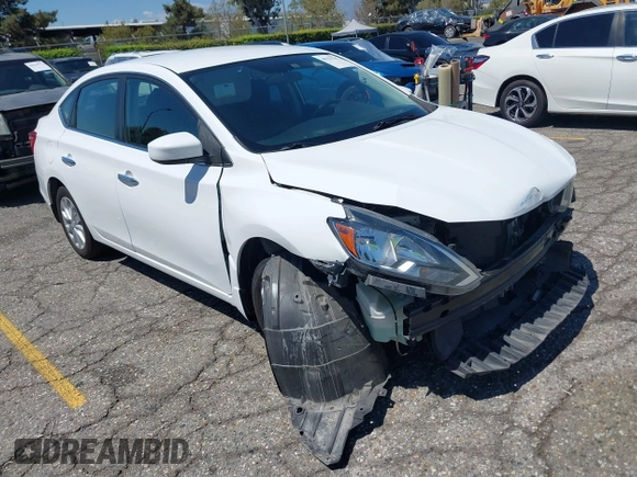 2019 Nissan Sentra SV with VIN 3N1AB7AP8KY296528, listed as a IAAI auction lot 40254265 with 57,196 mi miles and . Bid and sale history available at DreamBid. Image 1.