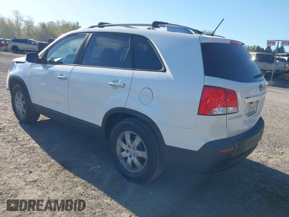 2013 Kia Sorento LX with VIN 5XYKT3A60DG349289, listed as a IAAI auction lot 42063515 with 138,676 mi miles and . Bid and sale history available at carsss.com. Image 3.