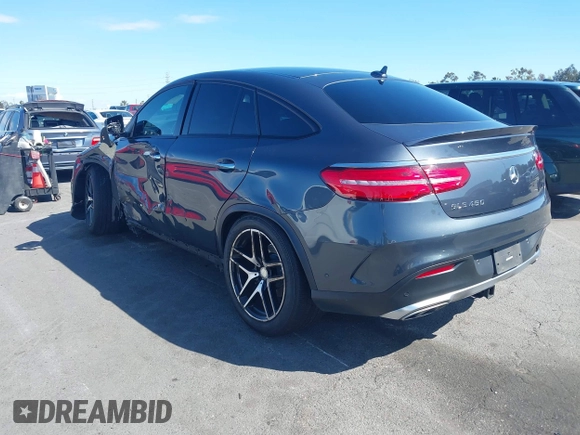 2016 Mercedes-Benz GLE 450 AMG with VIN 4JGED6EB3GA031444, listed as a IAAI auction lot 41945903 with 45,219 mi miles and . Bid and sale history available at DreamBid. Image 3.