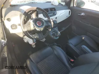 2015 FIAT 500 Turbo with VIN 3C3CFFHH4FT733516, listed as a Copart auction lot 81738334 with 0 mi miles and Salvage Title. Bid and sale history available at carsss.com. Image 8.