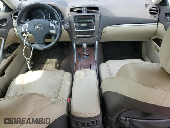 2013 Lexus IS 250 with VIN JTHCF5C21D5061869, listed as a Copart auction lot 52397995 with 188,554 mi miles and Salvage Title. Bid and sale history available at DreamBid. Image 8.