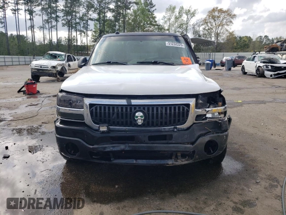2005 GMC Sierra 1500 SLE with VIN 1GTEK14T05Z235687, listed as a Copart auction lot 51232225 with Not provided miles and Salvage title. Bid and sale history available at DreamBid. Image 5.