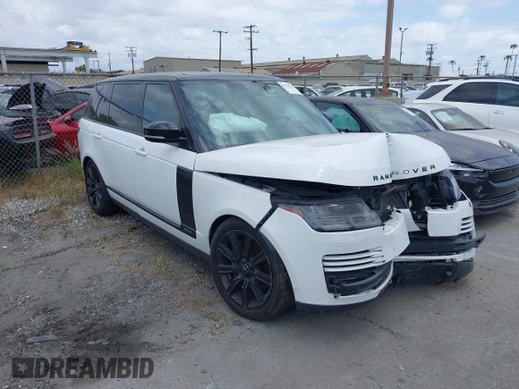 2019 Land Rover Range Rover with VIN SALGS5RE8KA550931, listed as a IAAI auction lot 41702576 with 47,568 mi miles. Bid and sale history available at carsss.com. Image 1.