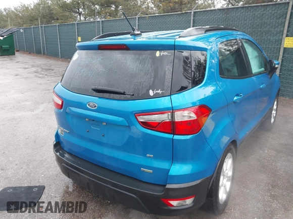 2019 Ford EcoSport SE with VIN MAJ3S2GE1KC271712, listed as a IAAI auction lot 41710339 with 74,540 mi miles and . Bid and sale history available at DreamBid. Image 4.