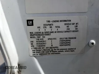 2002 Pontiac Firebird Formula z VIN 2G2FV22G222150957, wystawiony jako Copart lot #48037565 z przebiegiem 112 784 mil mil oraz Szkody całkowita. Historia ofert i sprzedaży dostępna na DreamBid. Obrazek 15.