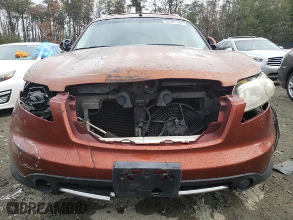 2006 Infiniti FX with VIN JNRBS08WX6X400546, listed as a Copart auction lot 49490105 with Not Provided miles and Non Repairable. Bid and sale history available at carsss.com. Image 5.