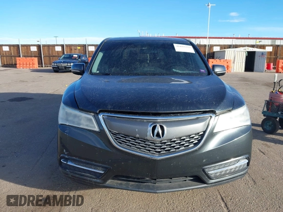 2014 Acura MDX with VIN 5FRYD3H28EB020910, listed as a IAAI auction lot 41035233 with 1 mi miles. Bid and sale history available at carsss.com. Image 12.