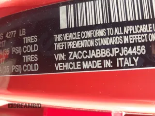 2018 Jeep Renegade Latitude with VIN ZACCJABB6JPJ64456, listed as a IAAI auction lot 41723973 with 234,751 mi miles and . Bid and sale history available at carsss.com. Image 9.