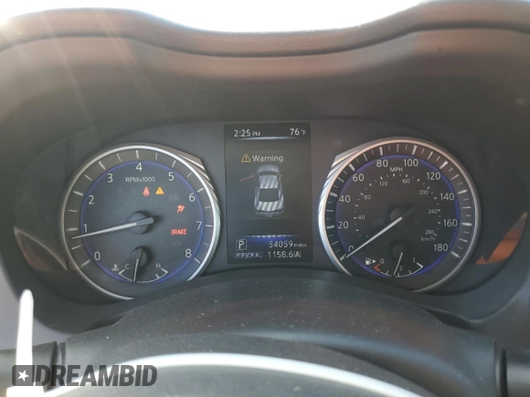 2018 Infiniti Q60 Luxe with VIN JN1CV7EK6JM200329, listed as a Copart auction lot 46535955 with 54,059 mi miles and Salvage Title. Bid and sale history available at carsss.com. Image 9.