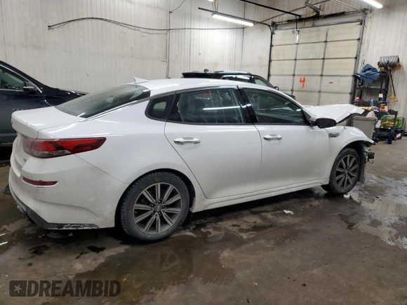 2020 Kia Optima EX Premium with VIN 5XXGU4L13LG408297, listed as a Copart auction lot 45485555 with 38,506 mi miles and Salvage Title. Bid and sale history available at carsss.com. Image 3.