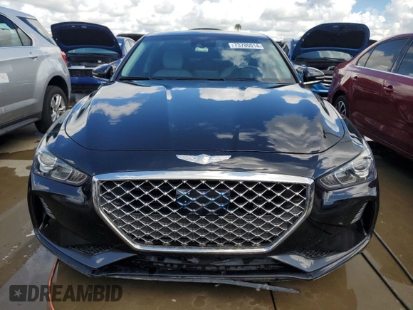 2020 Genesis G70 2.0T with VIN KMTG64LA4LU059933, listed as a Copart auction lot 73786014 with Not provided miles and Non repairable. Bid and sale history available at DreamBid. Image 5.