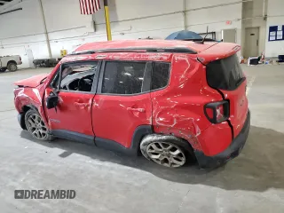 2018 Jeep Renegade Latitude with VIN ZACCJABB8JPG93233, listed as a Copart auction lot 58553795 with Not provided miles and Non repairable. Bid and sale history available at DreamBid. Image 2.