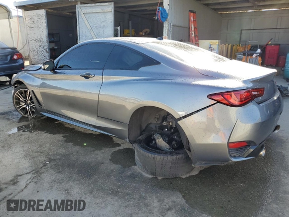 2018 Infiniti Q60 Sport with VIN JN1EV7EK9JM342313, listed as a Copart auction lot 68143604 with 68,855 mi miles and Salvage Title. Bid and sale history available at DreamBid. Image 2.