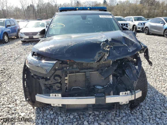 2020 Ford Police Interceptor Utility with VIN 1FM5K8AB5LGD18590, listed as a Copart auction lot 51978535 with 119,728 mi miles and Salvage Title. Bid and sale history available at carsss.com. Image 5.
