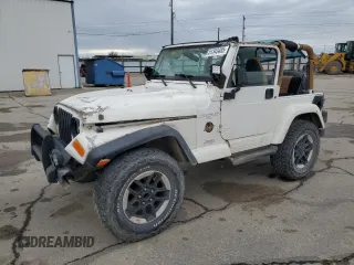 1998 Jeep Wrangler Sahara z VIN 1J4FY49S0WP717135, wystawiony jako Copart lot #51343485 z przebiegiem 189 194 mil mil oraz Szkoda całkowita • Salvage title. Historia ofert i sprzedaży dostępna na DreamBid. Obrazek 1.
