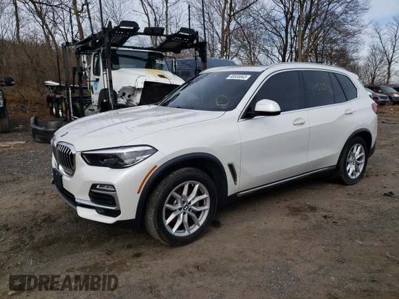 2019 BMW X5 xDrive40i with VIN 5UXCR6C53KLL09121, listed as a Copart auction lot 40555843 with 54,041 mi miles. Bid and sale history available at carsss.com. Image 1.