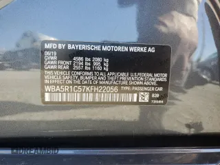 2019 BMW 3 Series 330i z VIN WBA5R1C57KFH22056, wystawiony jako Copart lot #49896985 z przebiegiem 58 311 mil mil oraz Szkody całkowita. Historia ofert i sprzedaży dostępna na DreamBid. Obrazek 14.