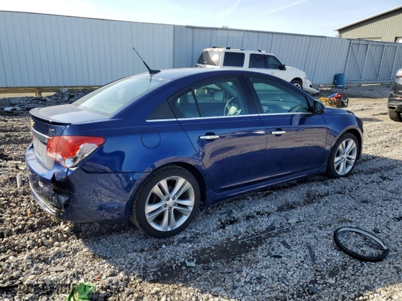 2013 Chevrolet Cruze LTZ with VIN 1G1PG5SB5D7288044, listed as a Copart auction lot 48188985 with 136,860 mi miles and Clean Title. Bid and sale history available at carsss.com. Image 3.