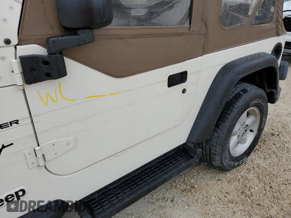 1999 Jeep Wrangler Sport with VIN 1J4FY19S2XP448670, listed as a Copart auction lot 73990734 with 0 mi miles and Non Repairable. Bid and sale history available at carsss.com. Image 12.