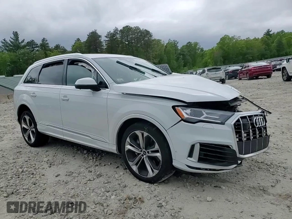 2023 Audi Q7 Premium Plus with VIN WA1LXBF72PD008932, listed as a Copart auction lot 57758555 with Not provided miles and Salvage title. Bid and sale history available at DreamBid. Image 14.