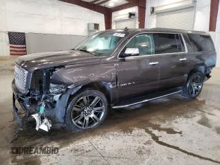 2015 GMC Yukon XL SLE with VIN 1GKS2GKC5FR284625, listed as a Copart auction lot 43027225 with 148,907 mi miles and Salvage Title. Bid and sale history available at carsss.com. Image 1.