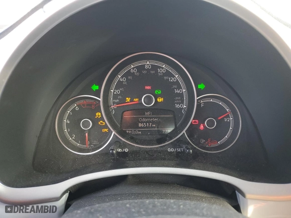 2018 Volkswagen Beetle SE with VIN 3VWJD7AT7JM701754, listed as a Copart auction lot 75018544 with 86,517 mi miles and Salvage Title. Bid and sale history available at carsss.com. Image 9.