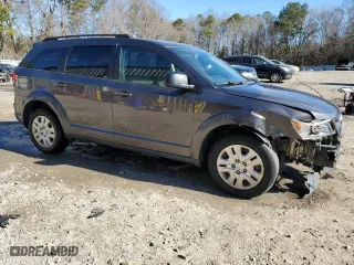 2019 Dodge Journey SE Value Pkg with VIN 3C4PDCAB7KT747038, listed as a Copart auction lot 87844425 with 118,019 mi miles and Salvage Title. Bid and sale history available at carsss.com. Image 4.