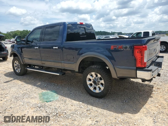 2017 Ford F-250 Lariat with VIN 1FT7W2BTXHEF07132, listed as a Copart auction lot 55184555 with Not provided miles and Salvage title. Bid and sale history available at DreamBid. Image 2.