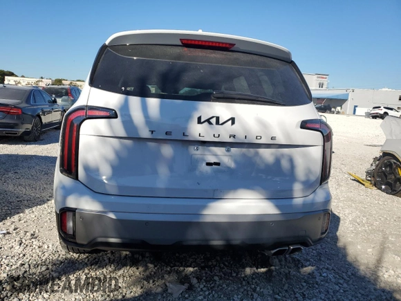2024 Kia Telluride EX with VIN 5XYP34GC9RG564038, listed as a Copart auction lot 87789455 with 3,922 mi miles and Salvage Title. Bid and sale history available at DreamBid. Image 6.