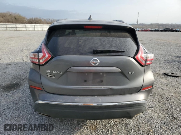 2016 Nissan Murano SV z VIN 5N1AZ2MG0GN144301, wystawiony jako Copart lot #50007375 z przebiegiem Nie podano mil oraz Szkoda całkowita • Salvage title. Historia ofert i sprzedaży dostępna na DreamBid. Obrazek 6.